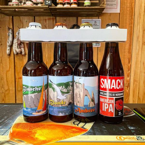 Acheter des bières locales et artisanales près de Vergetot : découvrez le coffret « Étretat »