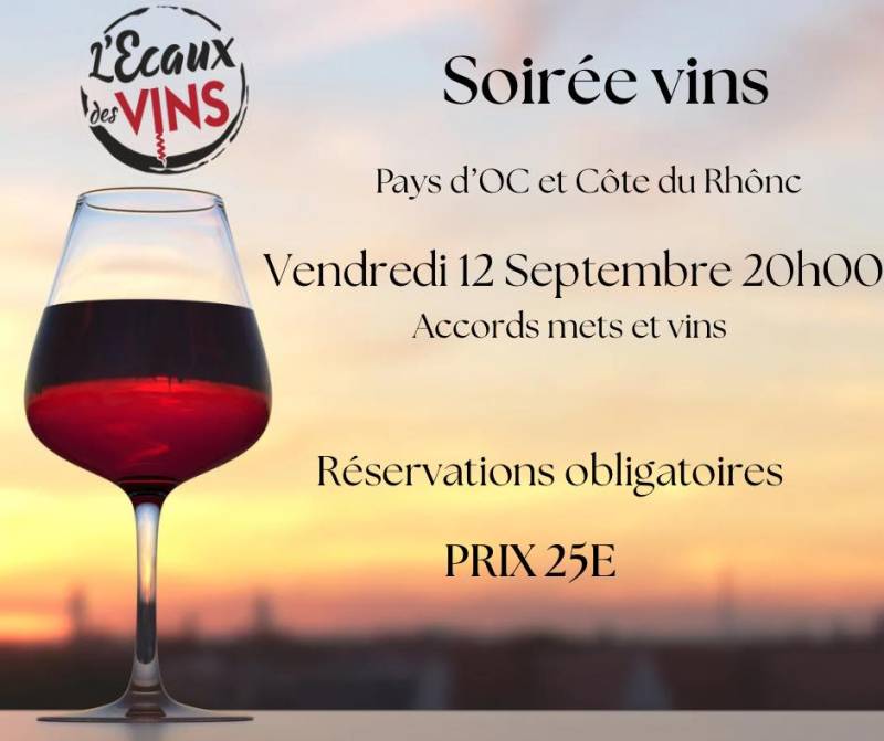 Soirée oenologie et atelier dégustation - accords mets et vins chez un caviste près d'Etretat