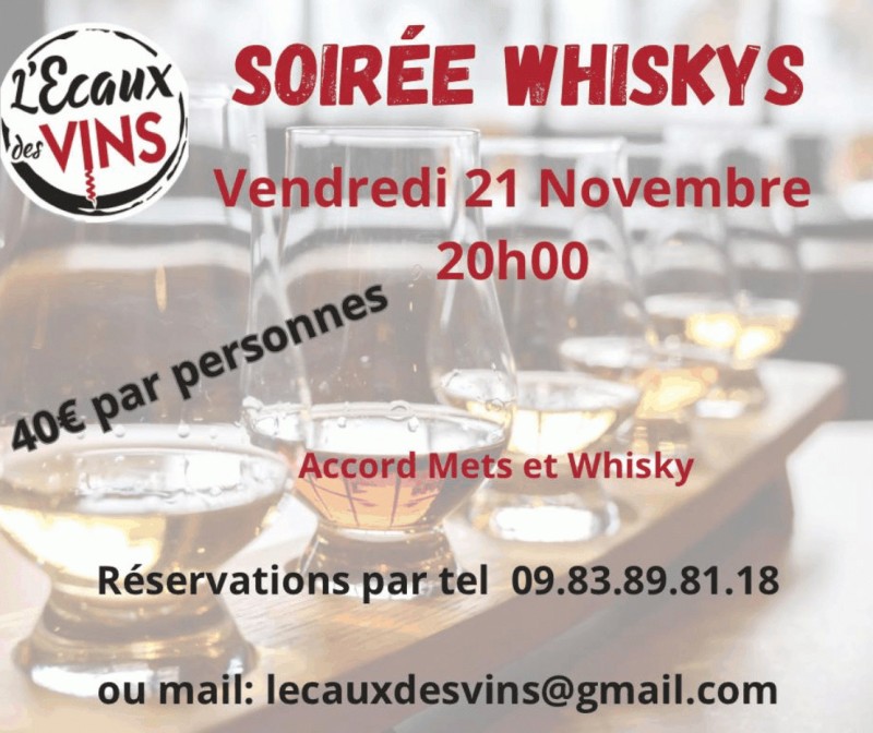 Soirée dégustation de whisky - Accords mets & whisky à Criquetot l’Esneval près de Fecamp